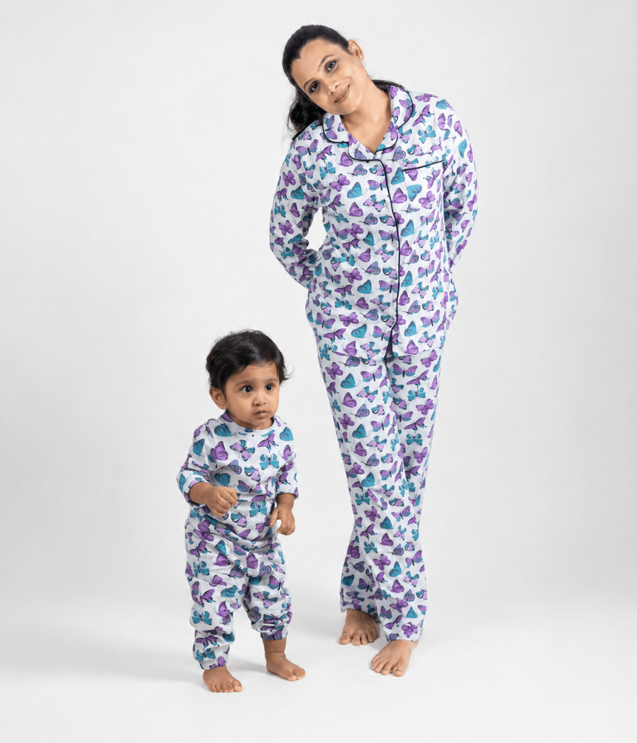 Butterflies Mom & Baby Matching Nightset