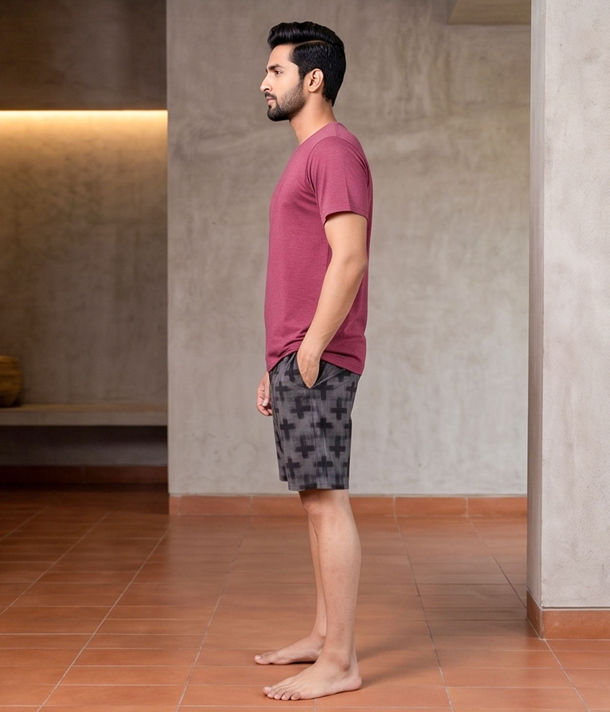 Graphite Block Mens Shorts