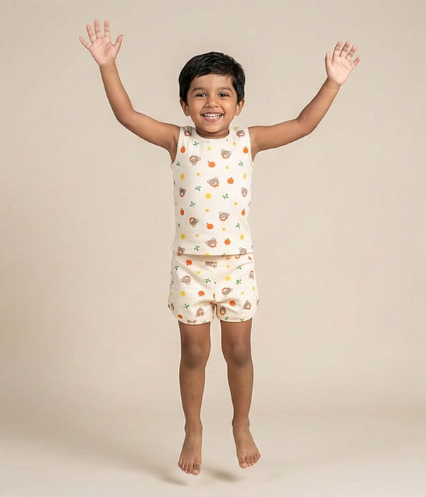 Blossom Bears Kids Sleeveless Set