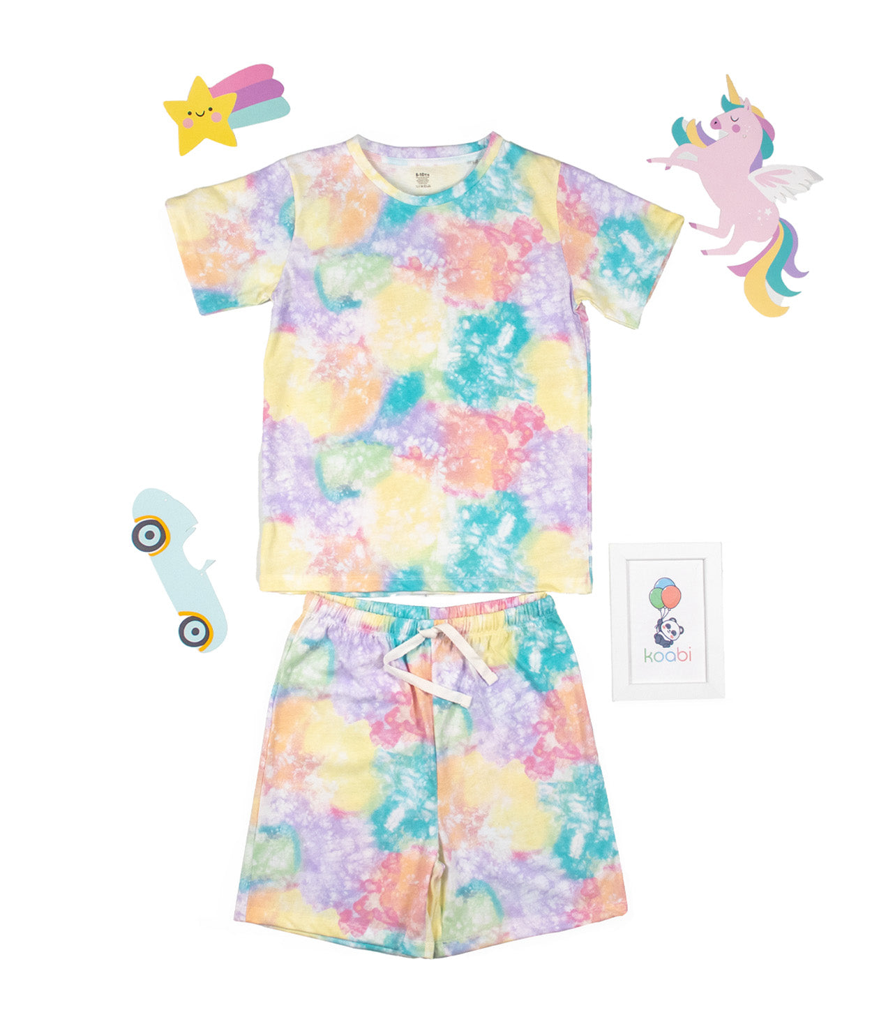 Cotton Candy Kids Shorts Set