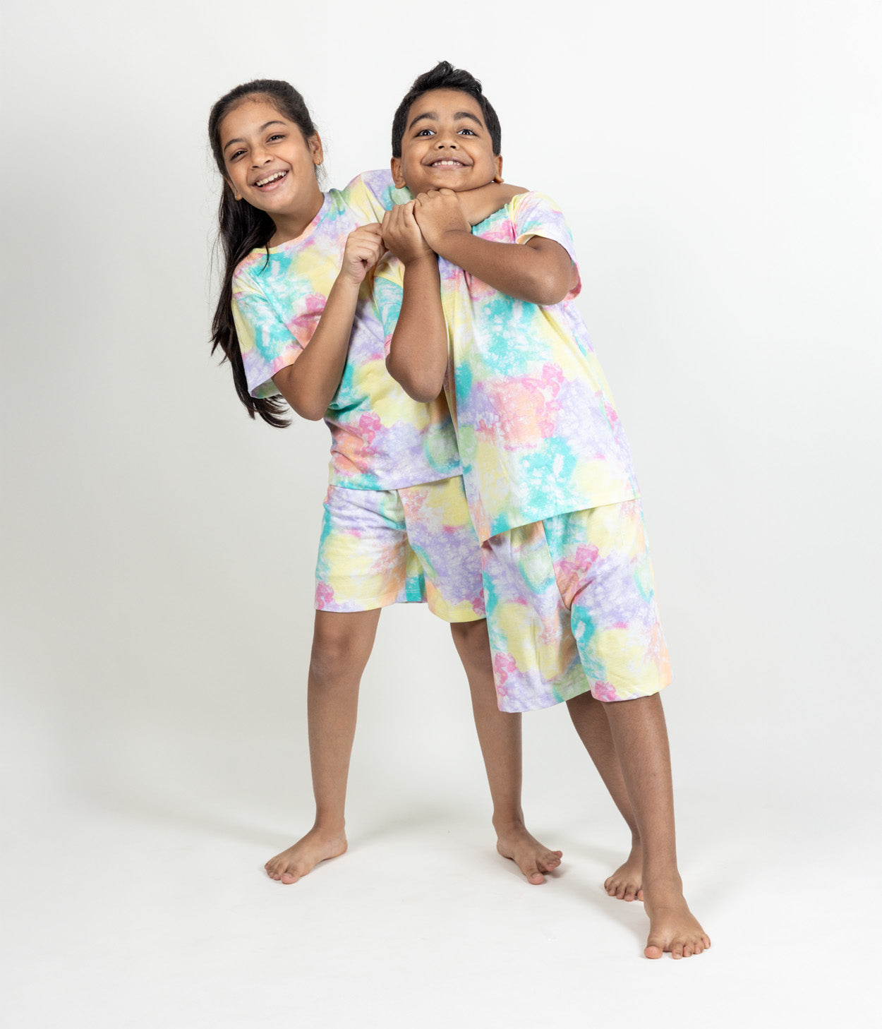 Cotton Candy Kids Shorts Set