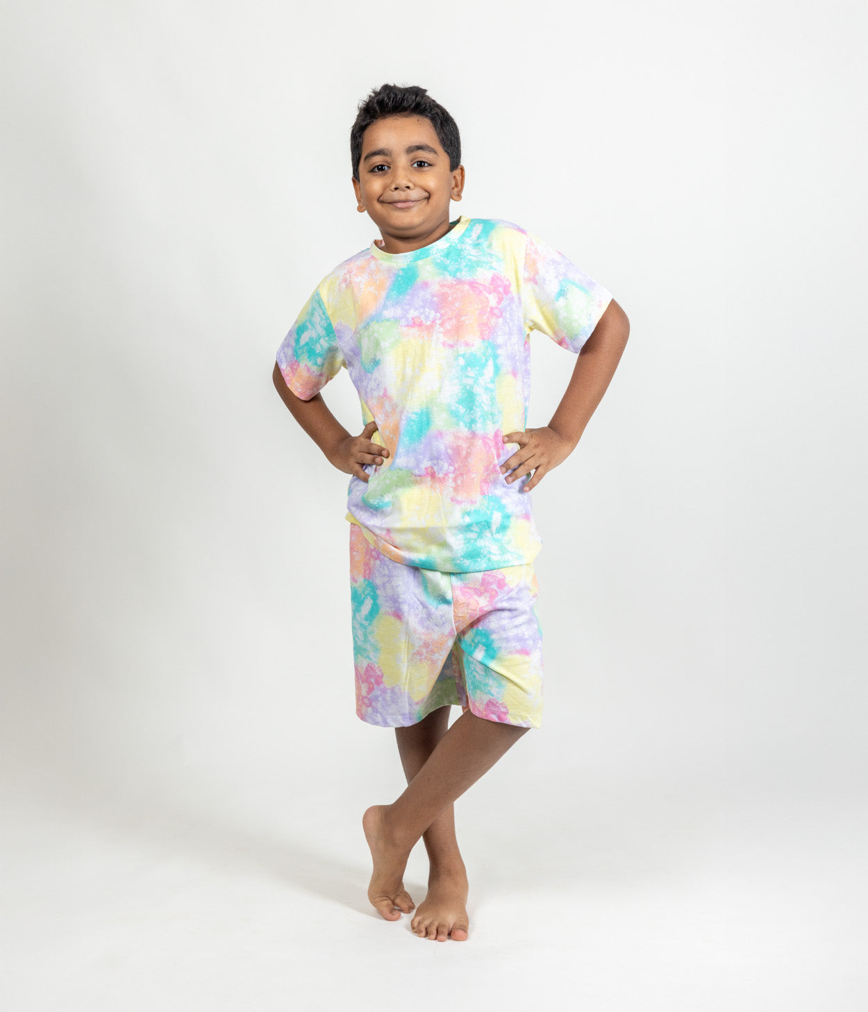 Cotton Candy Kids Shorts Set