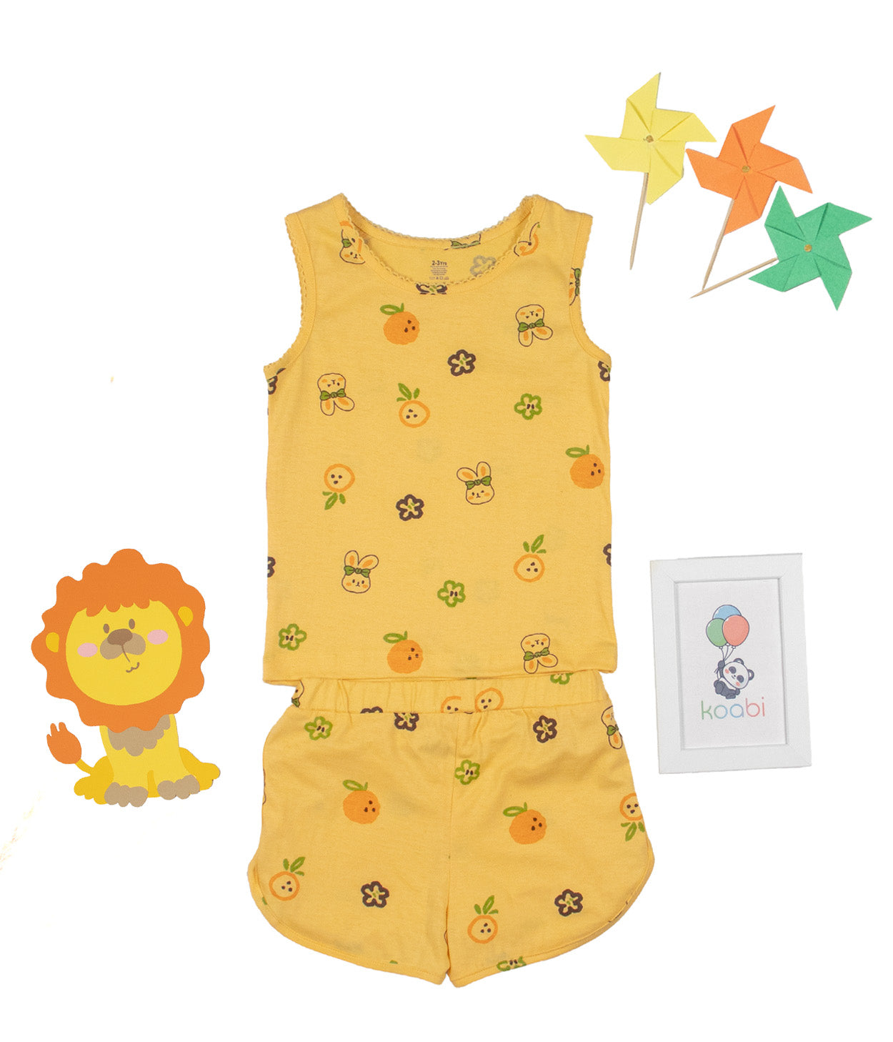 Cuddly Bunny Kids Sleeveless Set