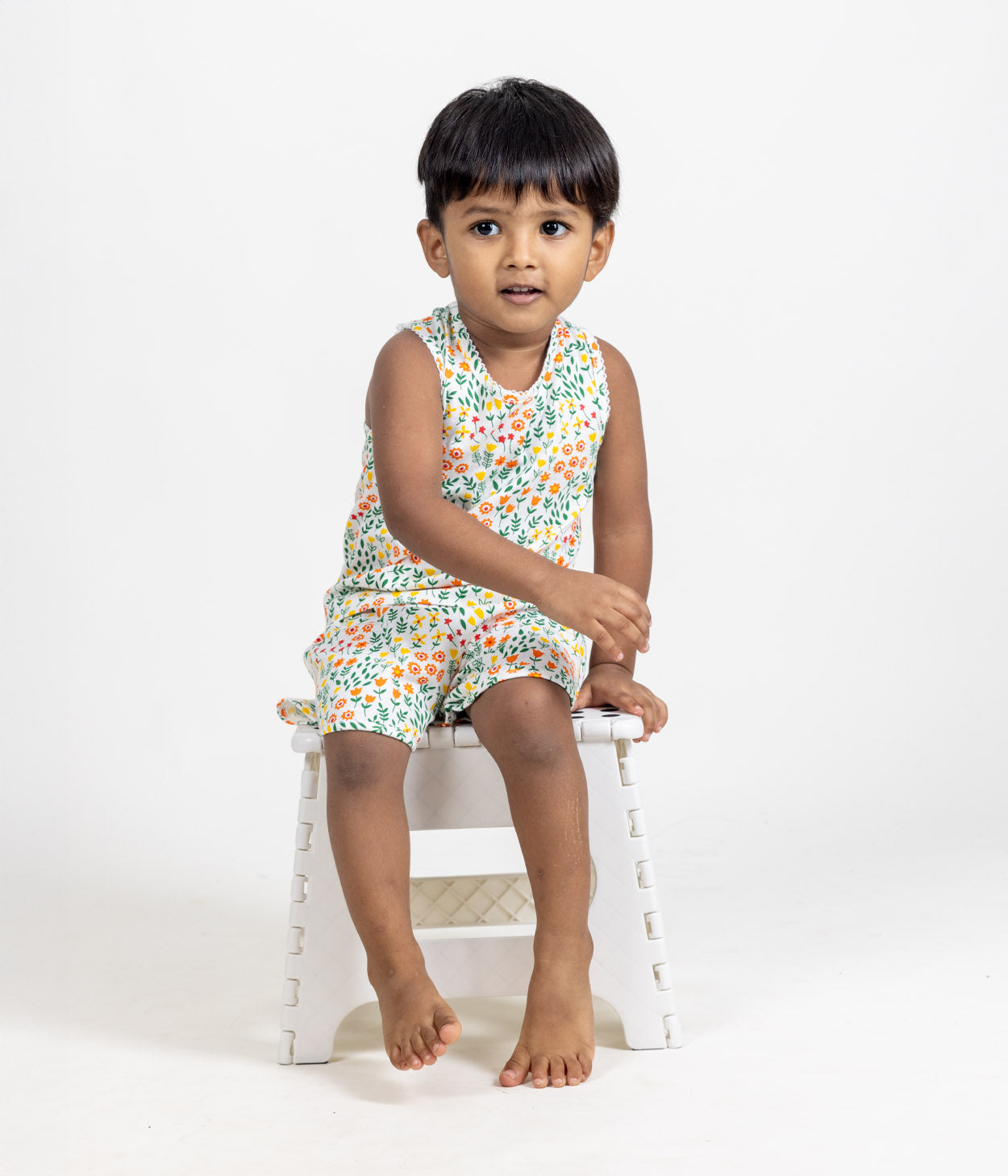 Floral Kids Sleeveless Set