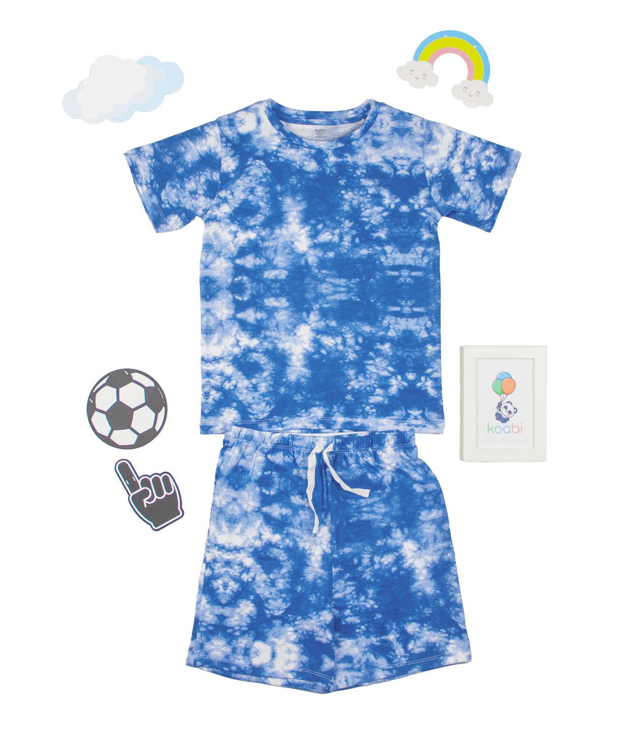 Indigo Frost Kids Shorts Set