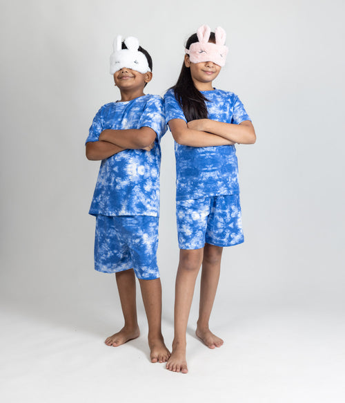 Indigo Frost Kids Shorts Set