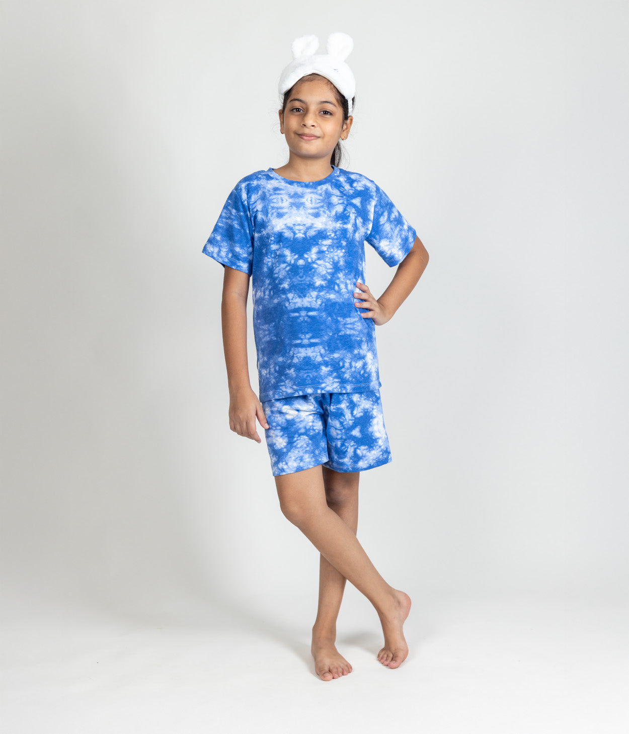 Indigo Frost Kids Shorts Set