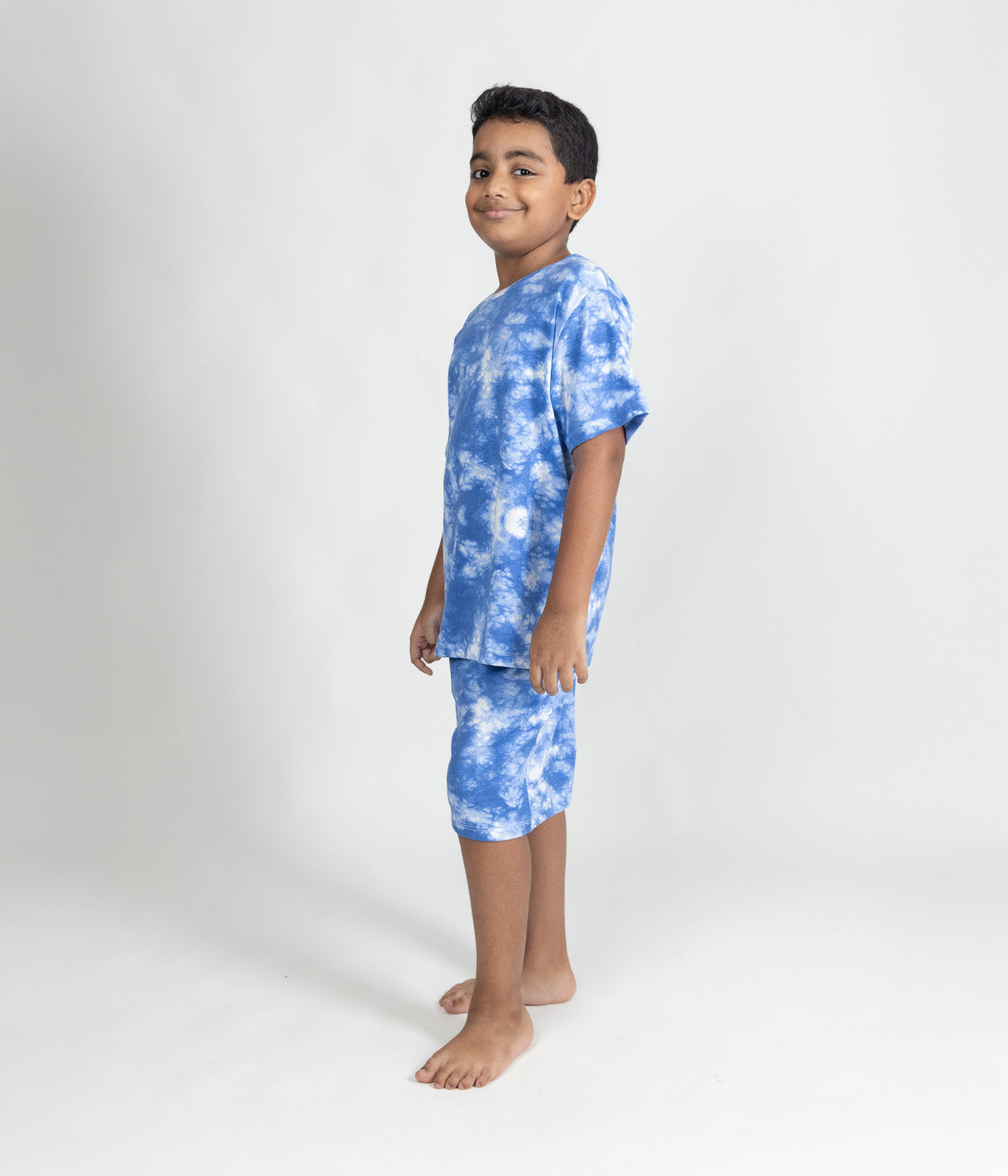 Indigo Frost Kids Shorts Set