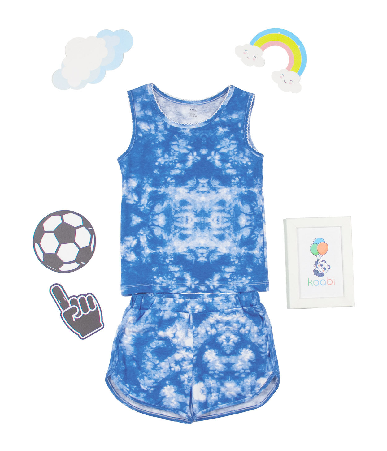 Indigo Frost Kids Sleeveless Set