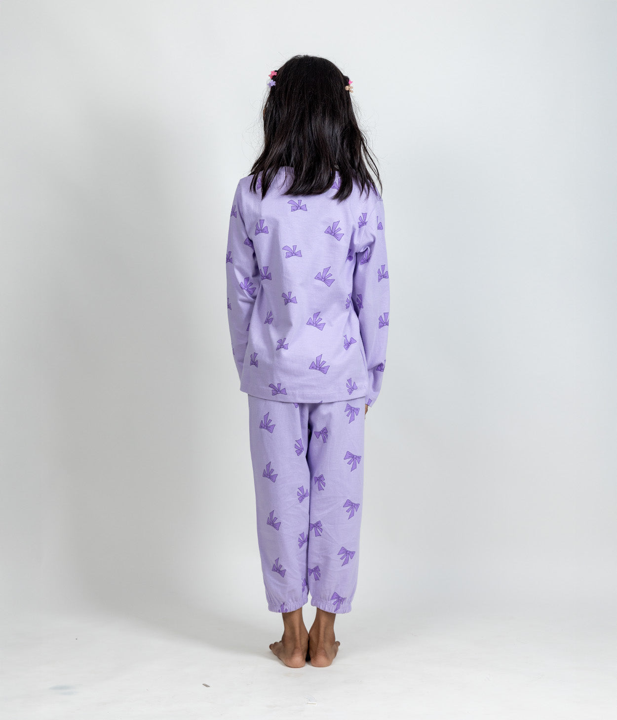 Lilac Bows Kids Jogger Set