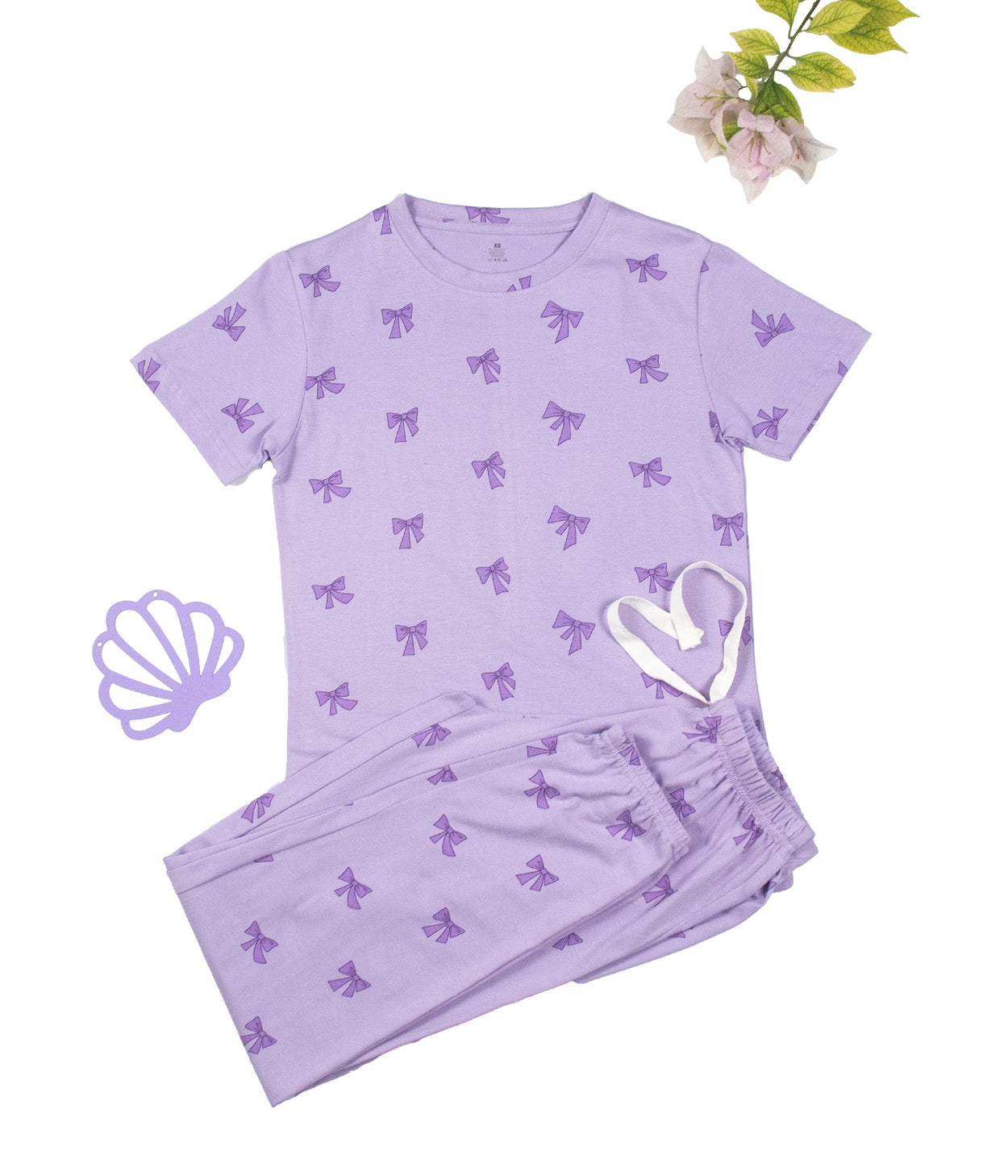 Lilac Bows Women's Nightset