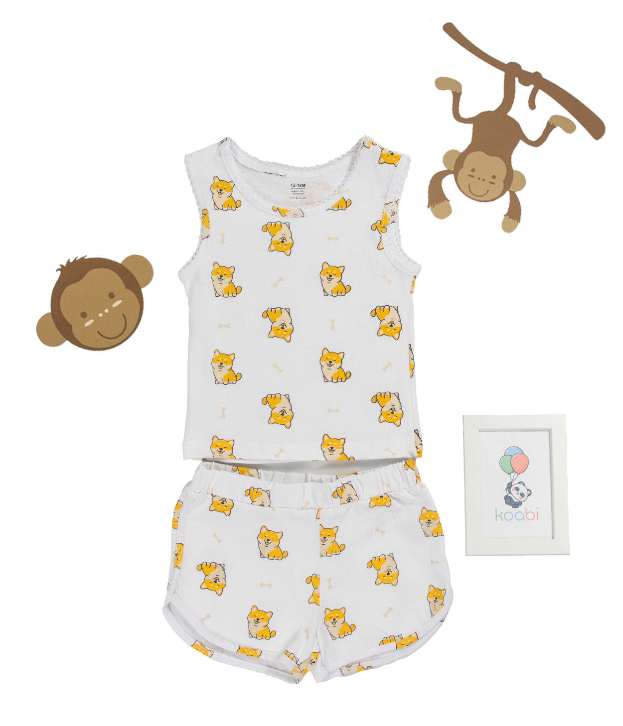 Puppy Parade Kids Sleeveless Set