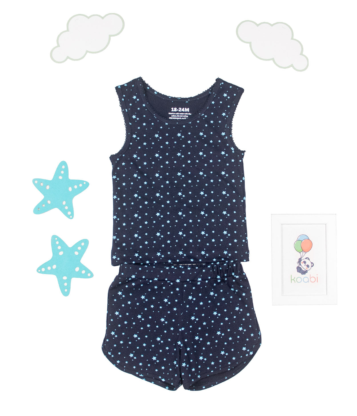 Stars Kids Sleeveless Set