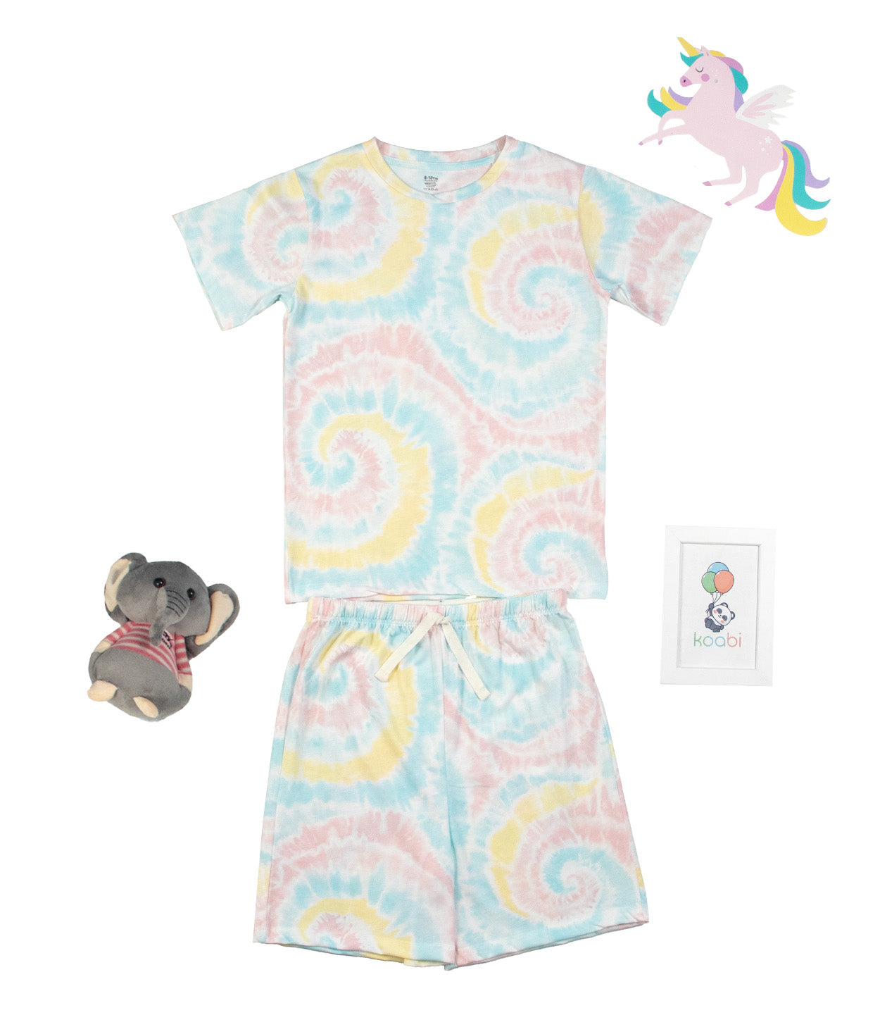 Sunshine Swirl Kids Shorts Set