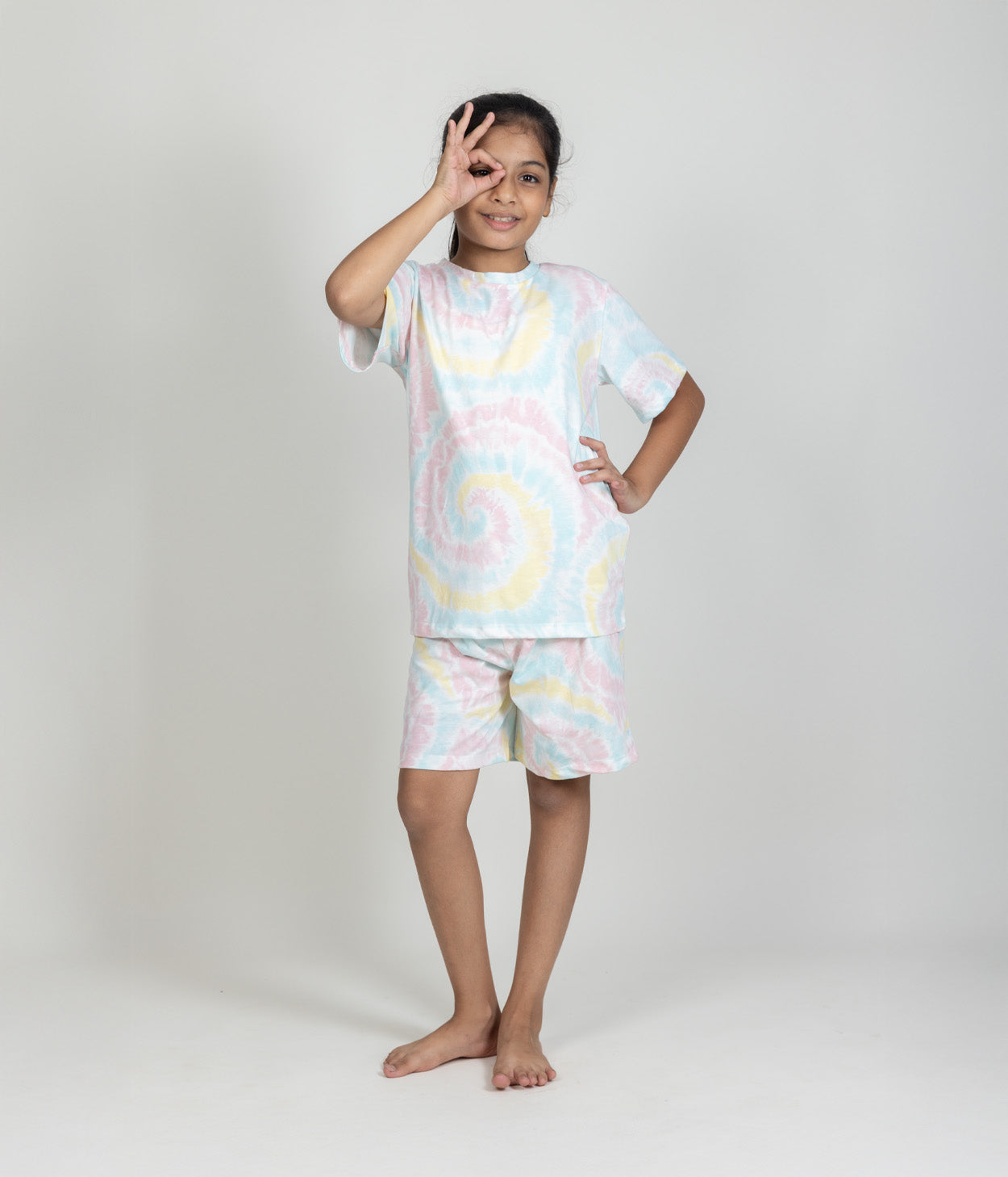 Sunshine Swirl Kids Shorts Set