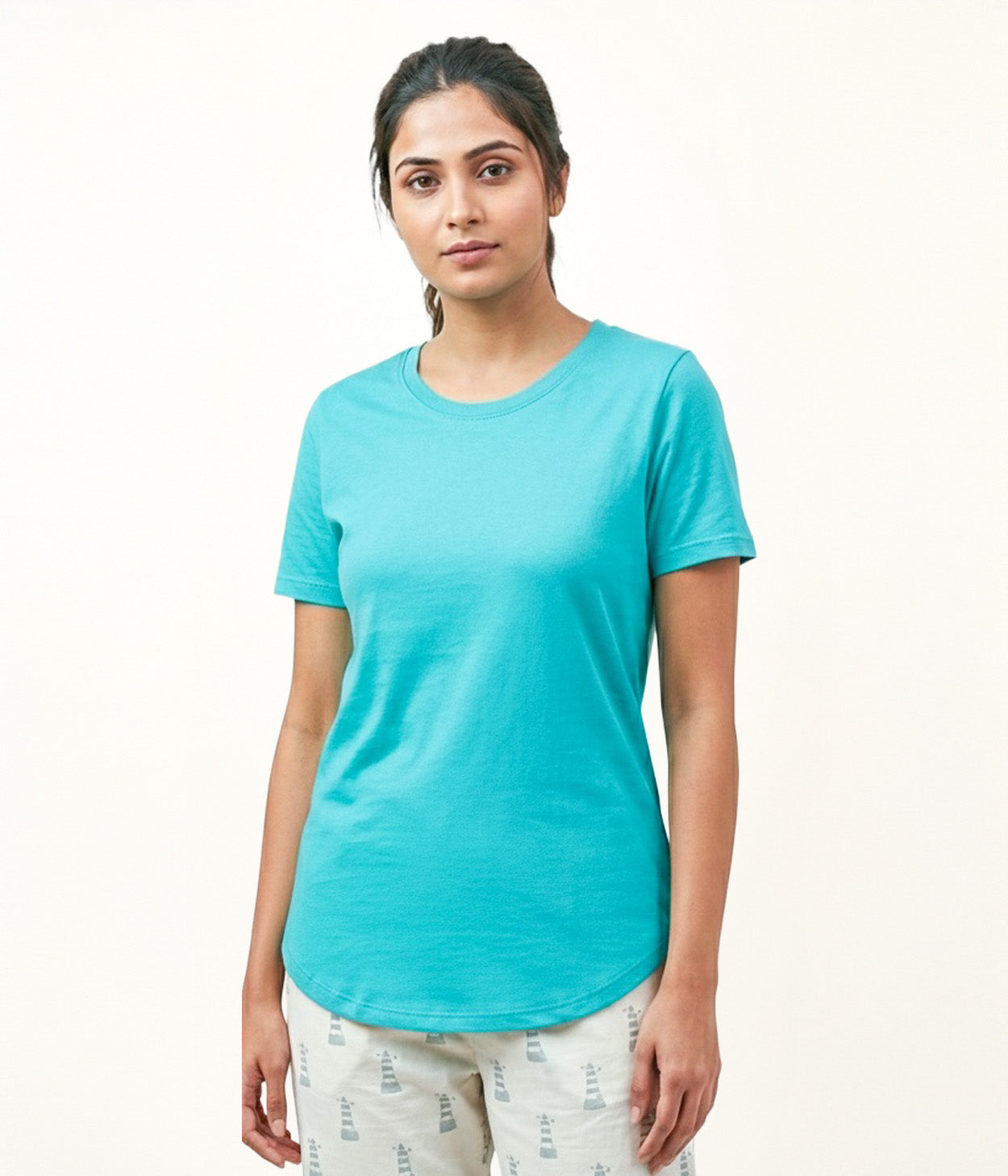 Aqua Womens T-Shirt