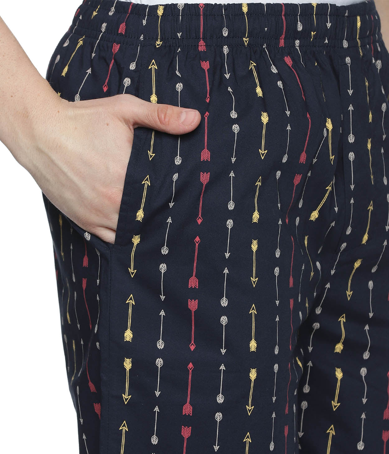 Arrows Navy Printed Mens Pyjama
