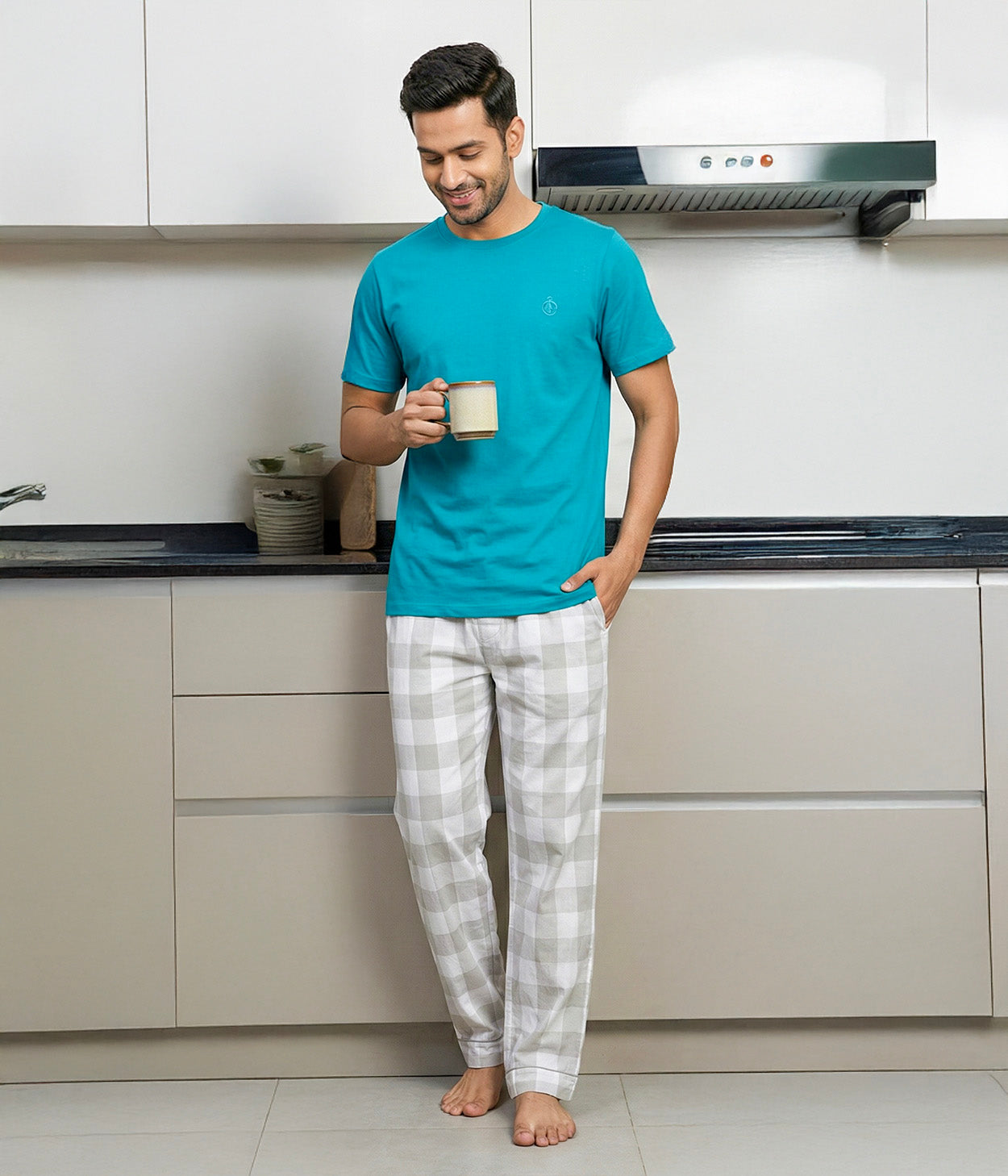 Checkers Mens Checkered Pyjama