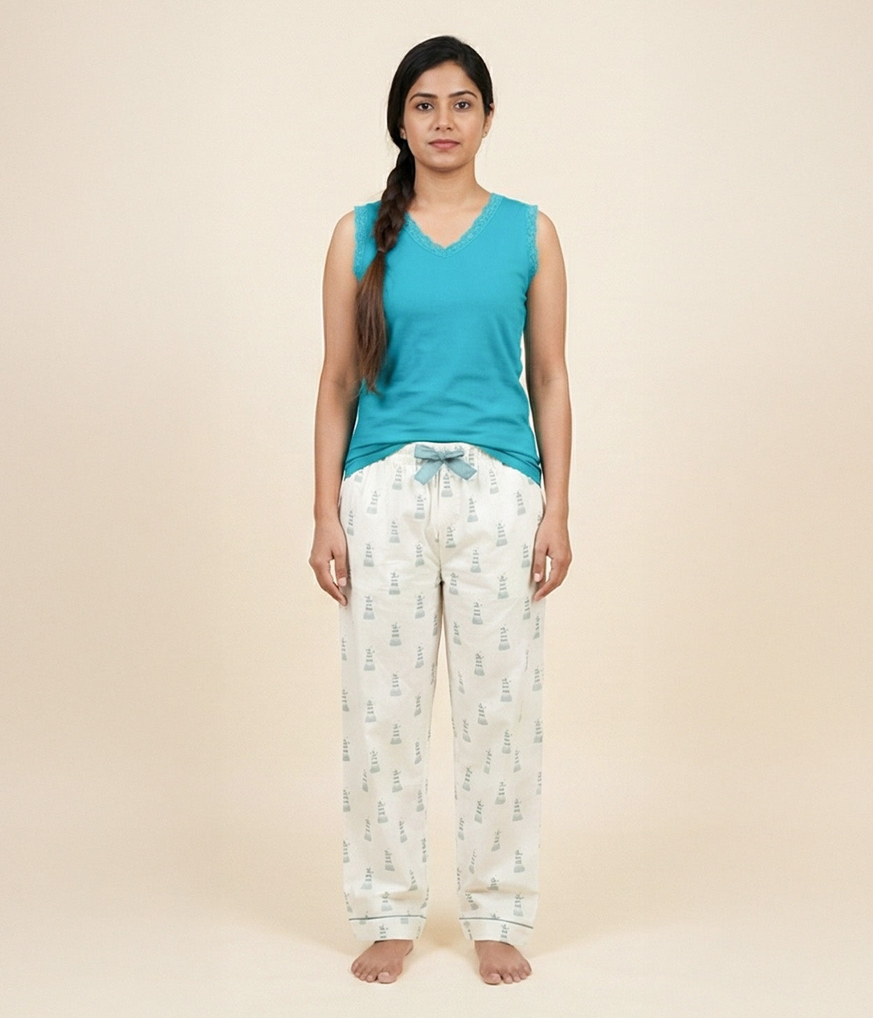 Lighthouse Womens Printed Pyjama
