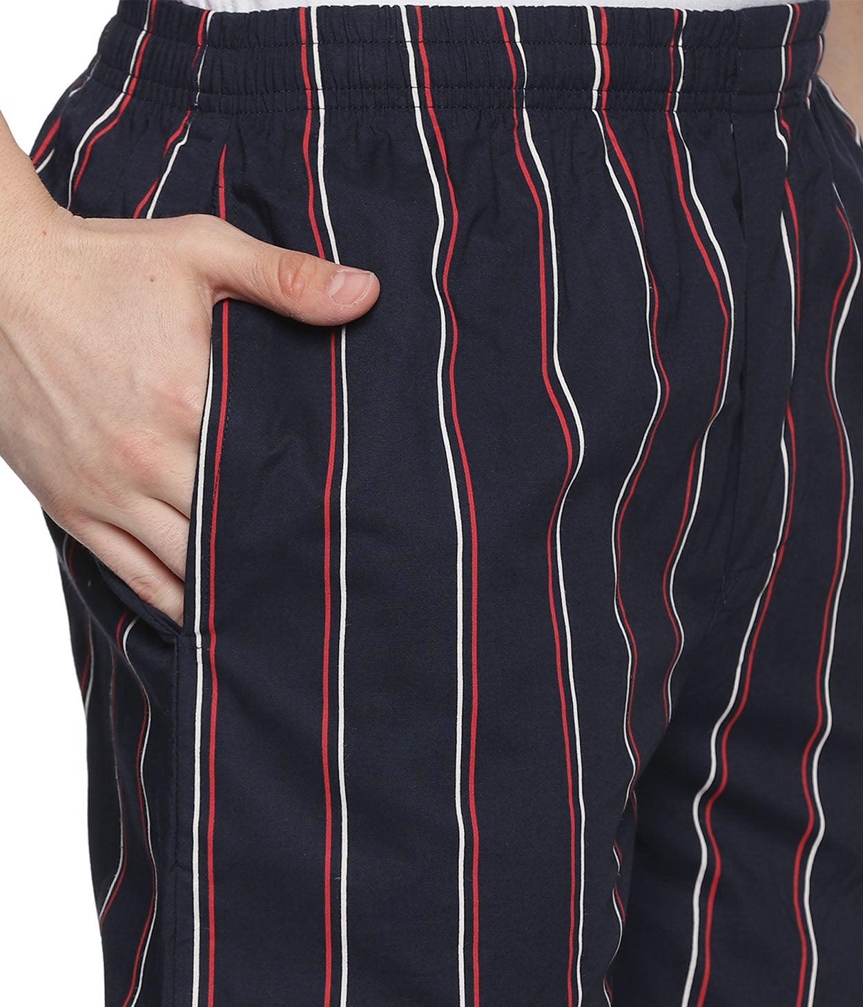 Pinstripes Navy Striped Mens Pyjama