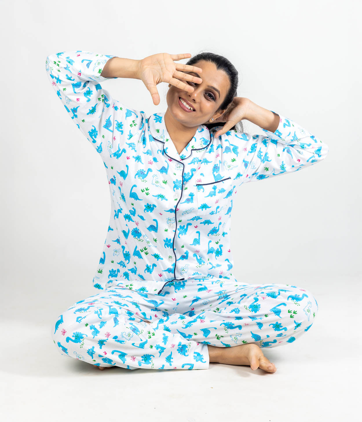 Dinosaurs Women's Printed Knit Nightset