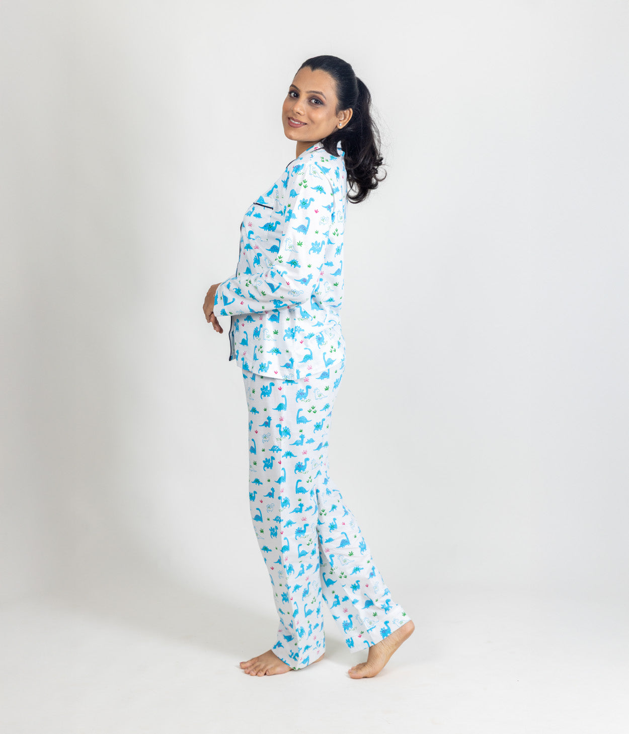 Dinosaurs Women's Printed Knit Nightset
