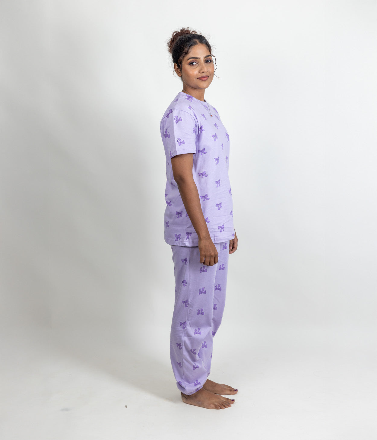 Lilac Bows Women's Nightset