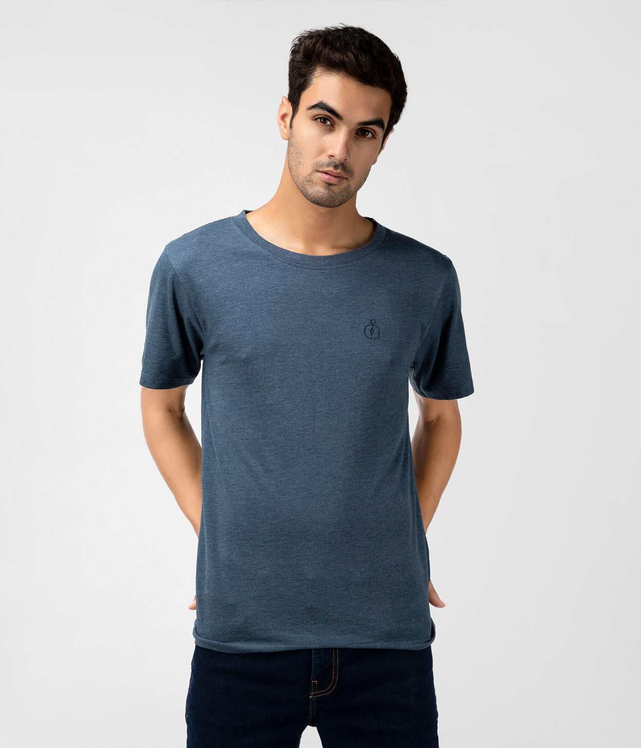 Navy Solid Mens T-Shirt