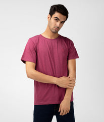 Wine Solid Mens T-Shirt