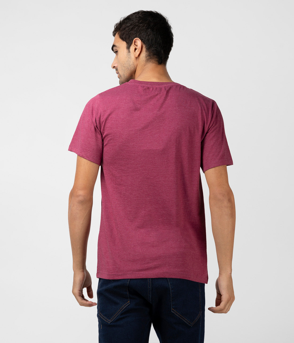 Wine Solid Mens T-Shirt