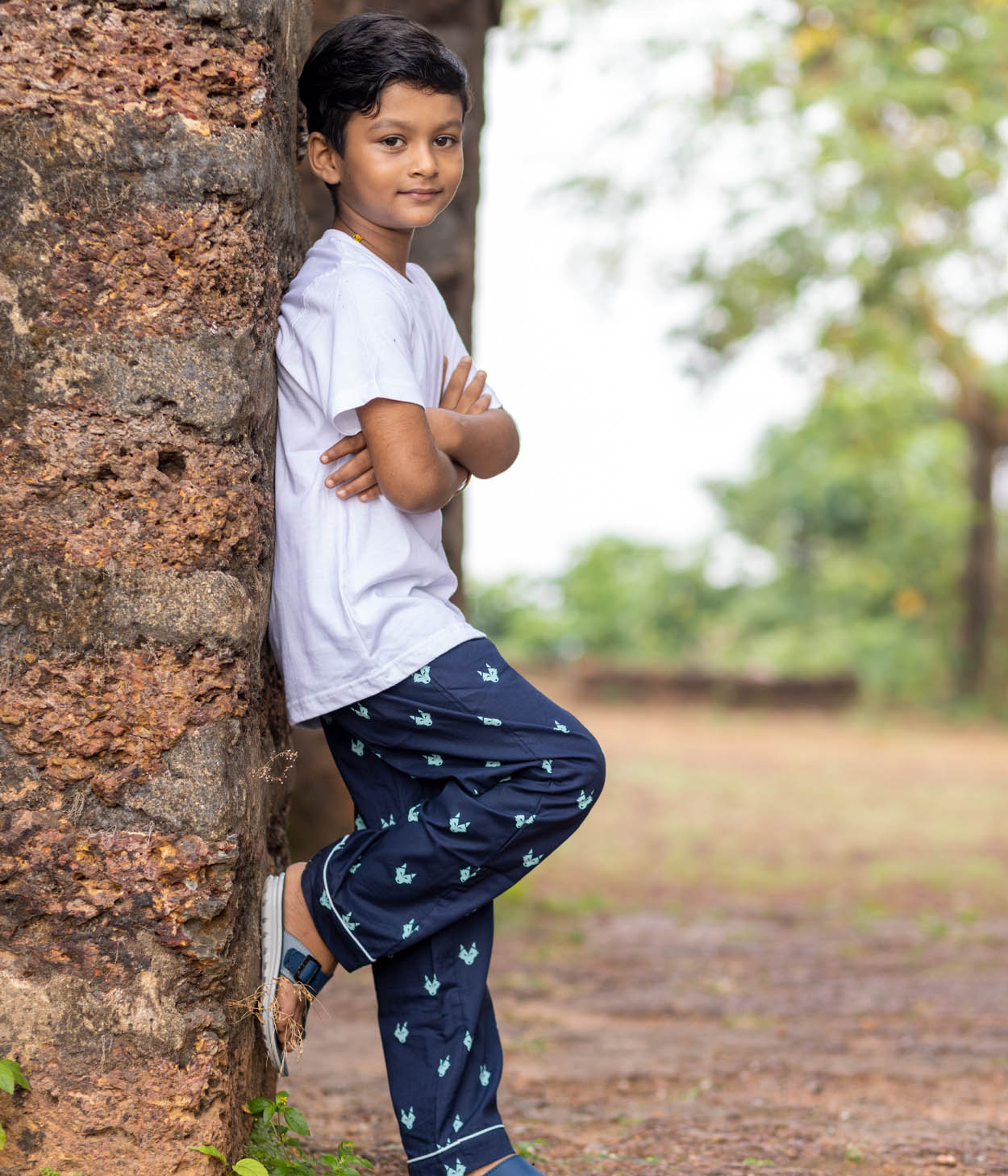Wolfpack Navy Printed Kids Pyjama