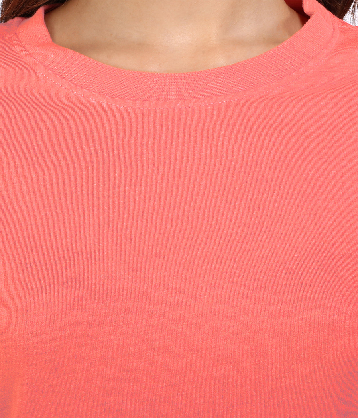Coral Melange Womens T-Shirt