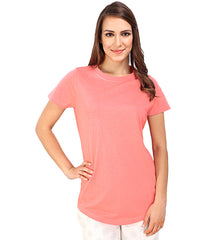 Coral Melange Womens T-Shirt