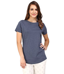 Navy Melange Womens T-Shirt