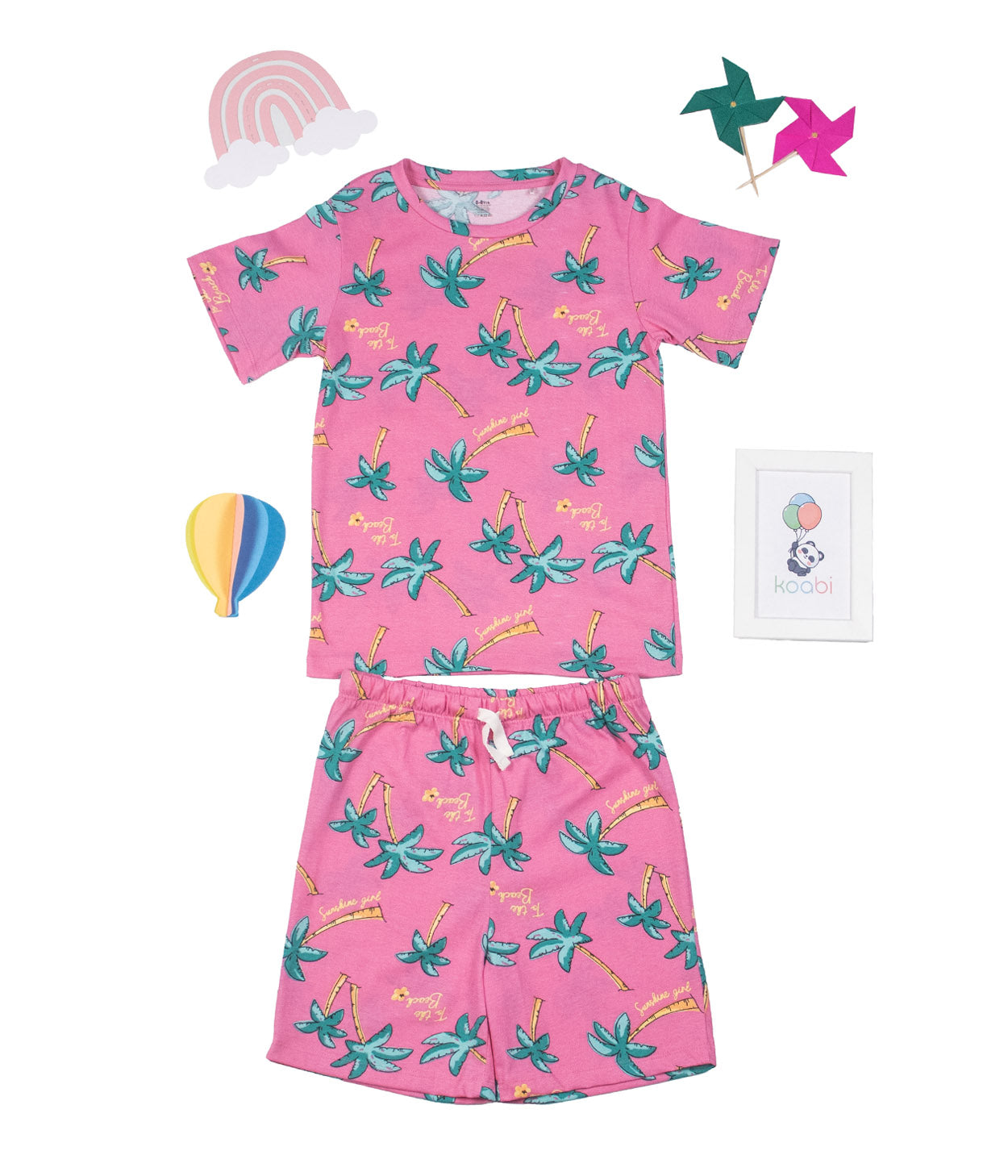 Aloha Vibes Kids Shorts Set