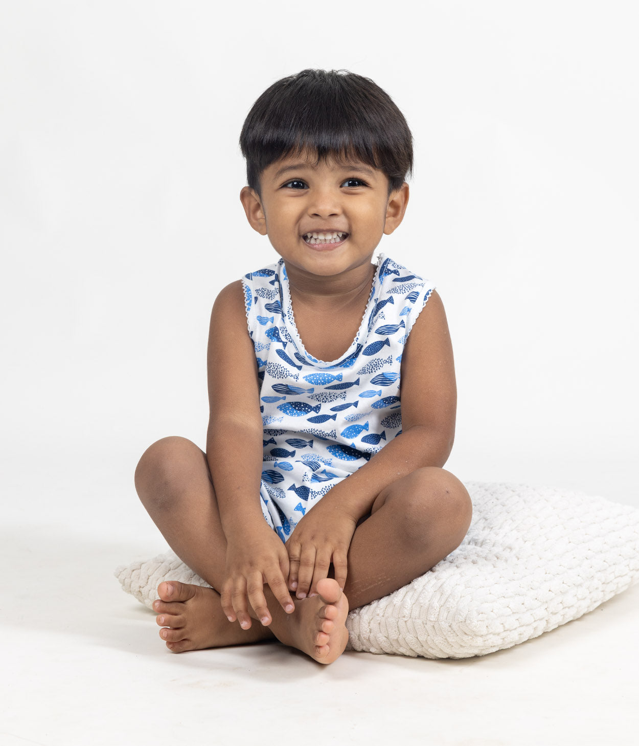 Fishes Kids Sleeveless Set