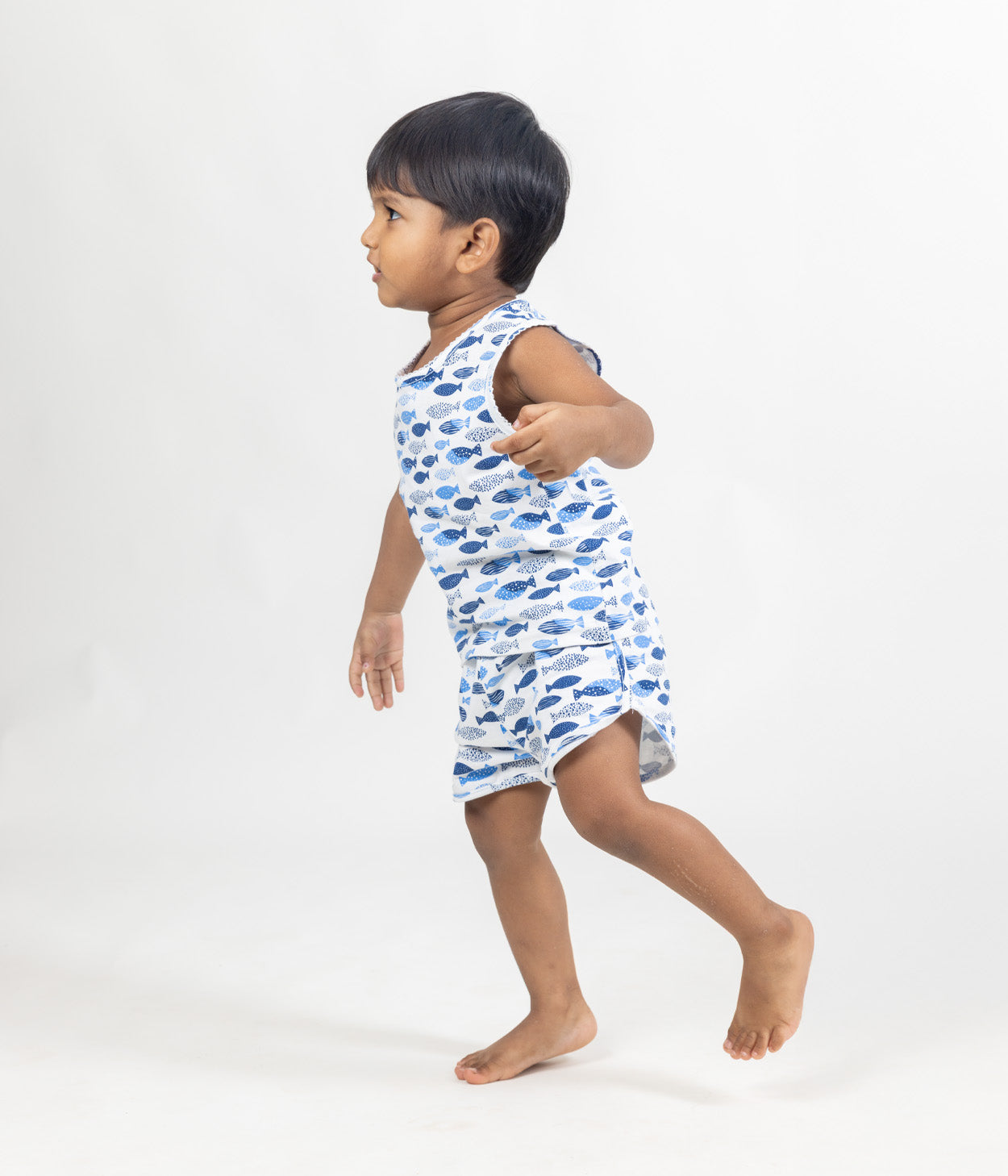 Fishes Kids Sleeveless Set