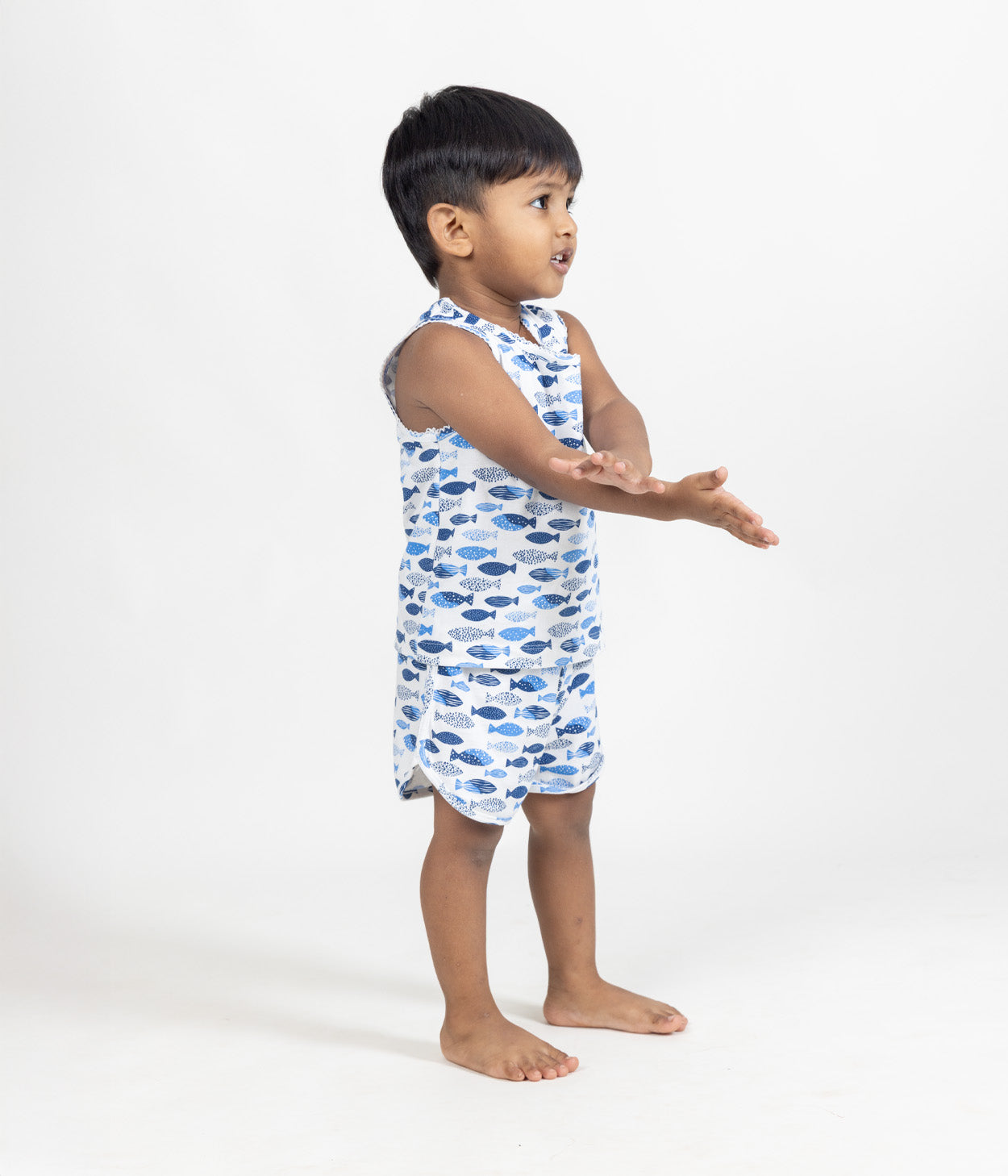 Fishes Kids Sleeveless Set