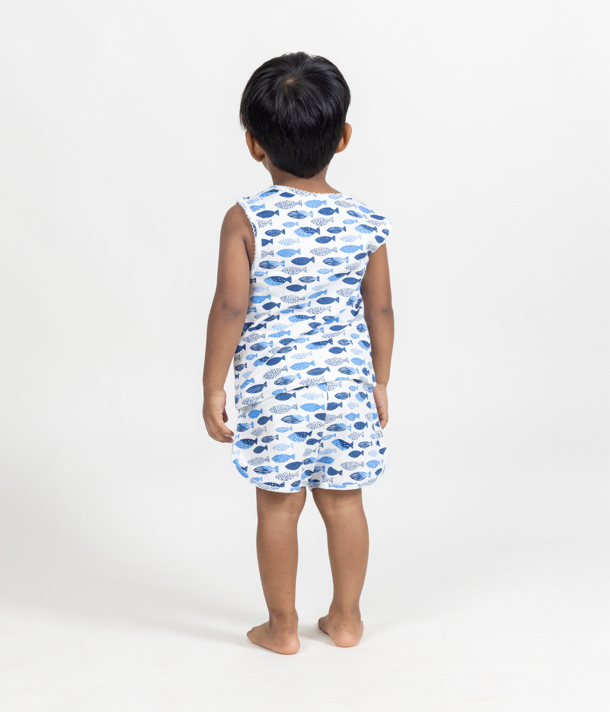 Fishes Kids Sleeveless Set