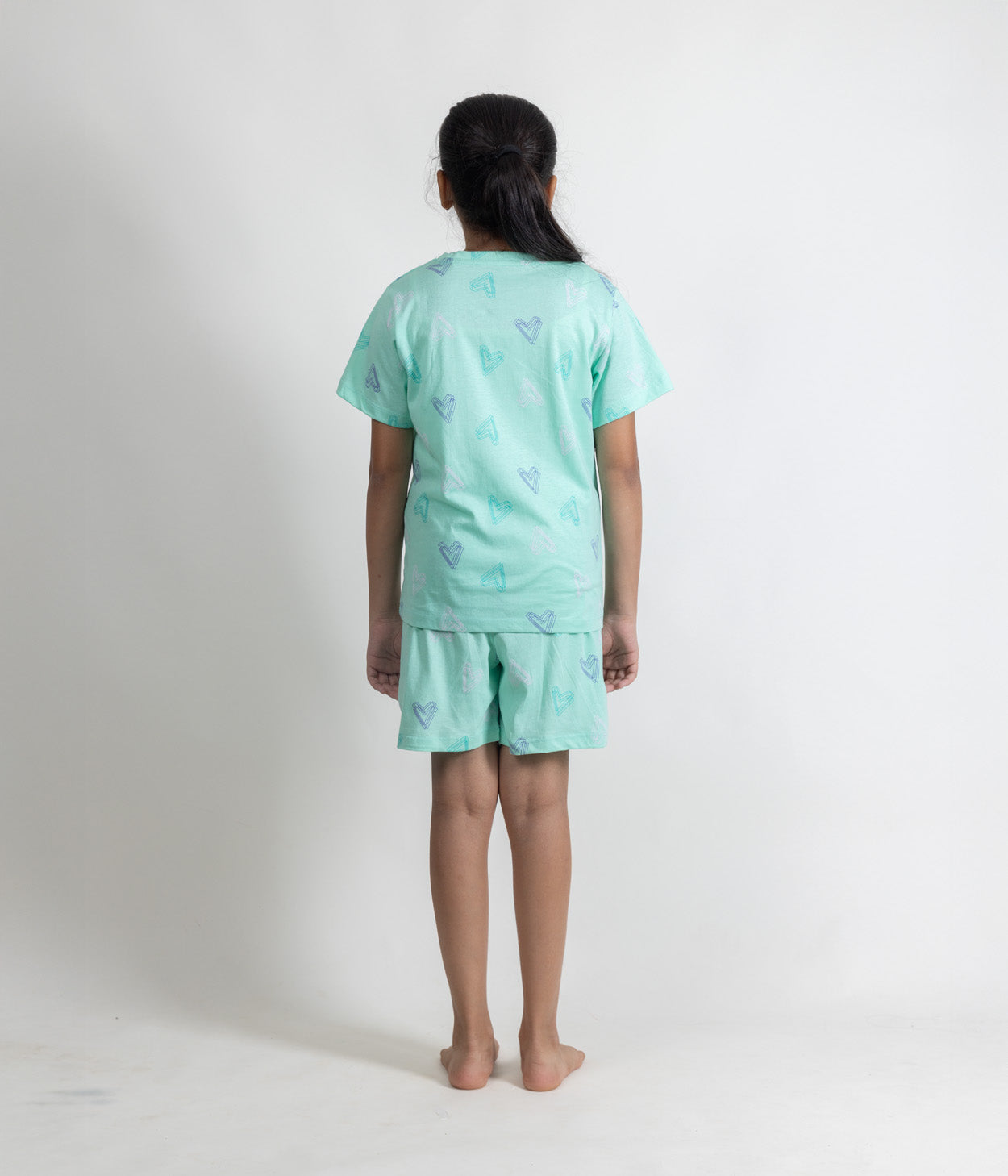 Happy Hearts Kids Shorts Set