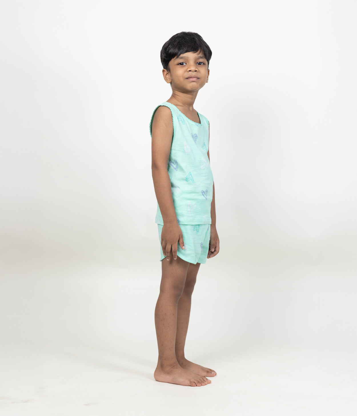 Happy Hearts Kids Sleeveless Set