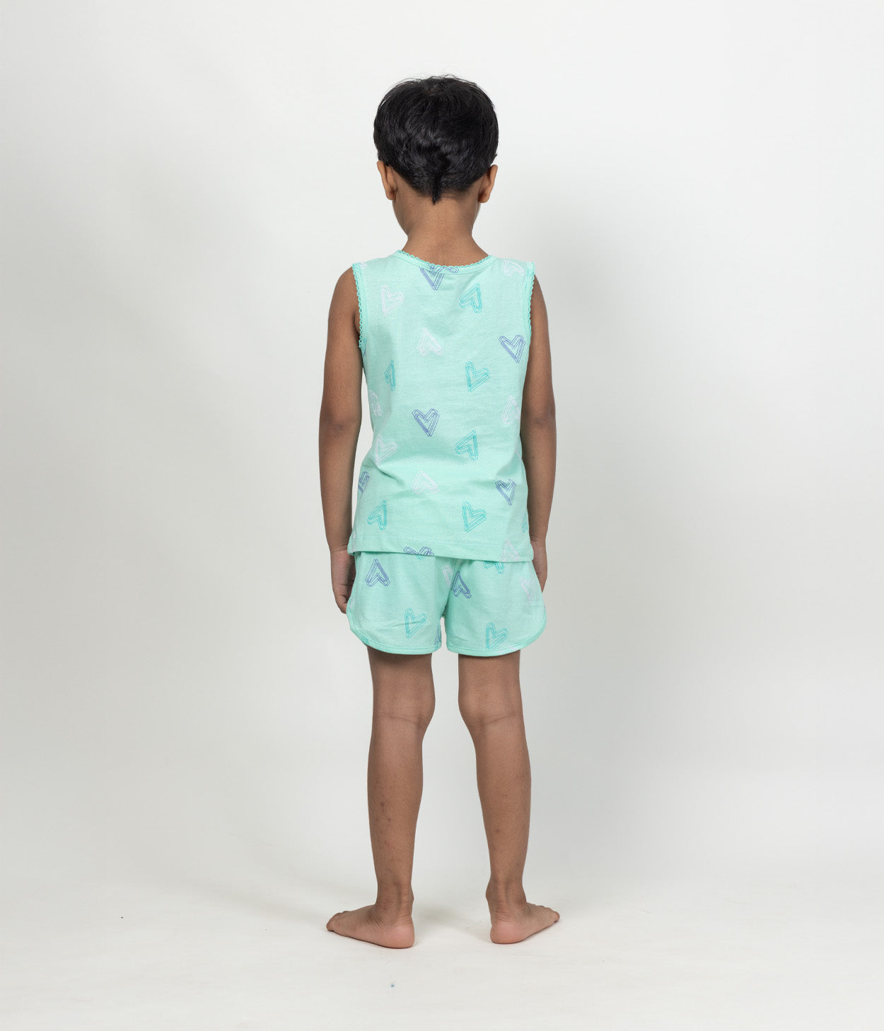 Happy Hearts Kids Sleeveless Set