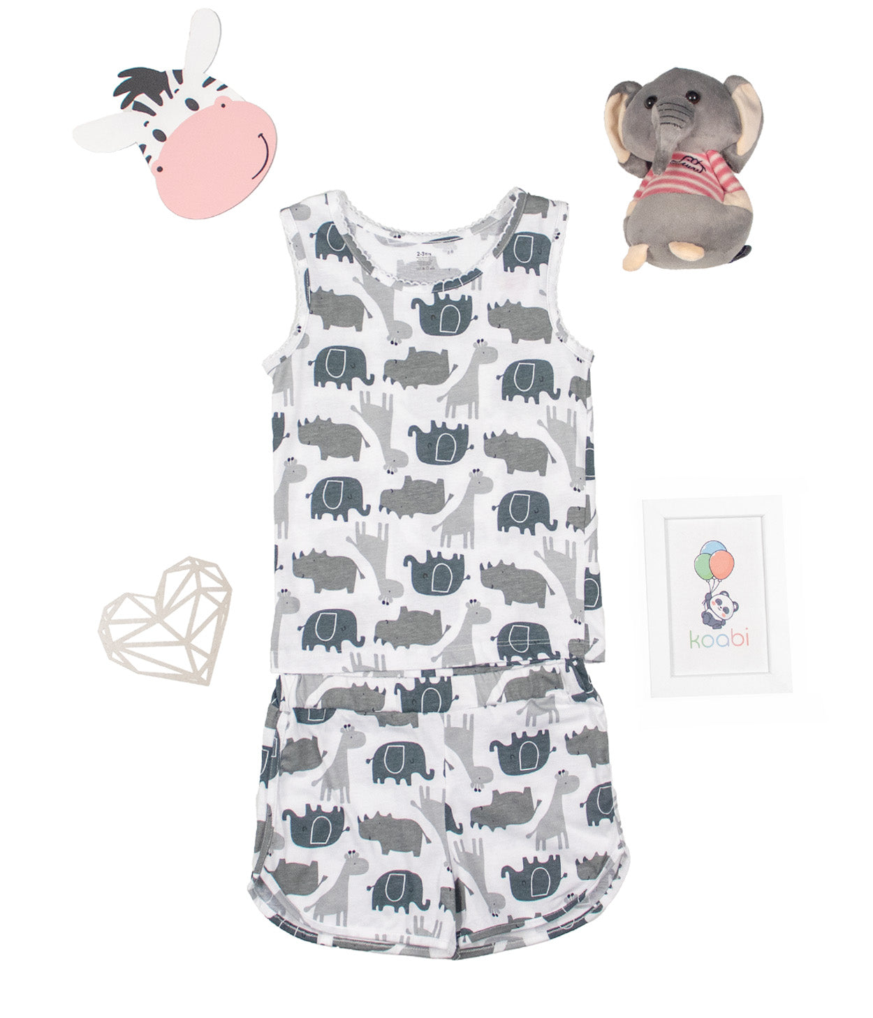 Happy Safari Kids Sleeveless Set