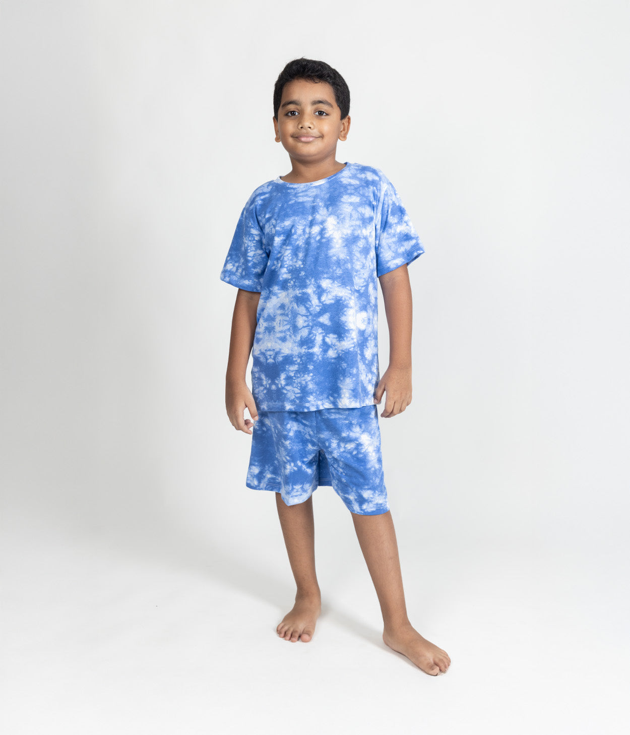 Indigo Frost Kids Shorts Set