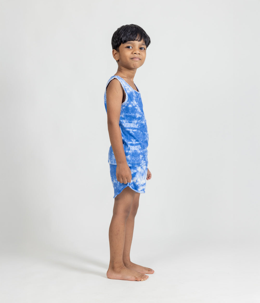 Indigo Frost Kids Sleeveless Set