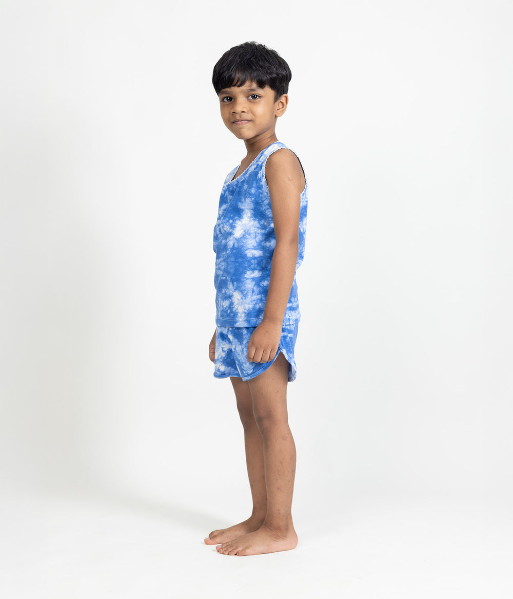 Indigo Frost Kids Sleeveless Set