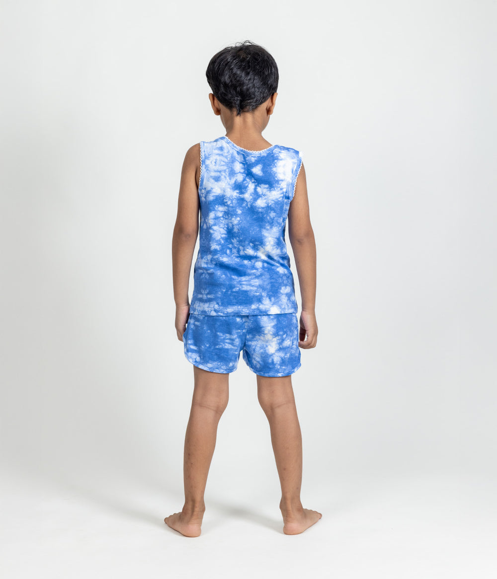 Indigo Frost Kids Sleeveless Set