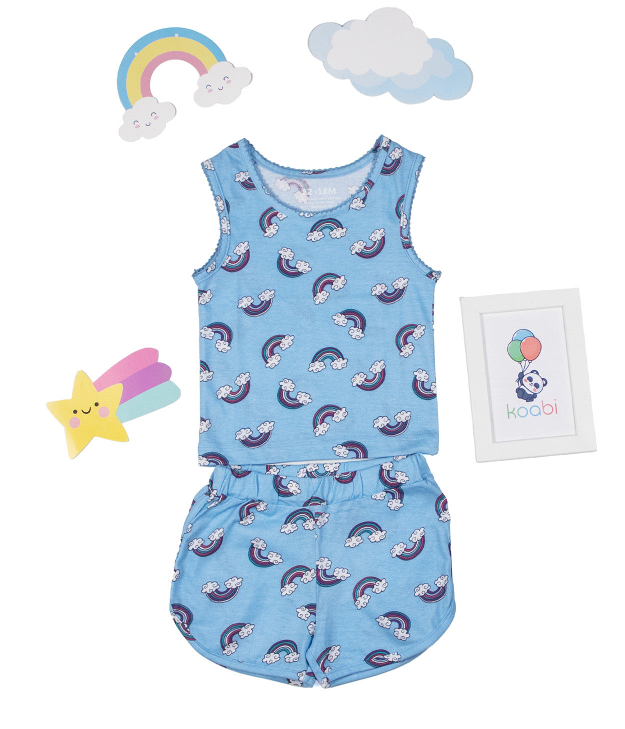 Rainbows Kids Sleeveless Set