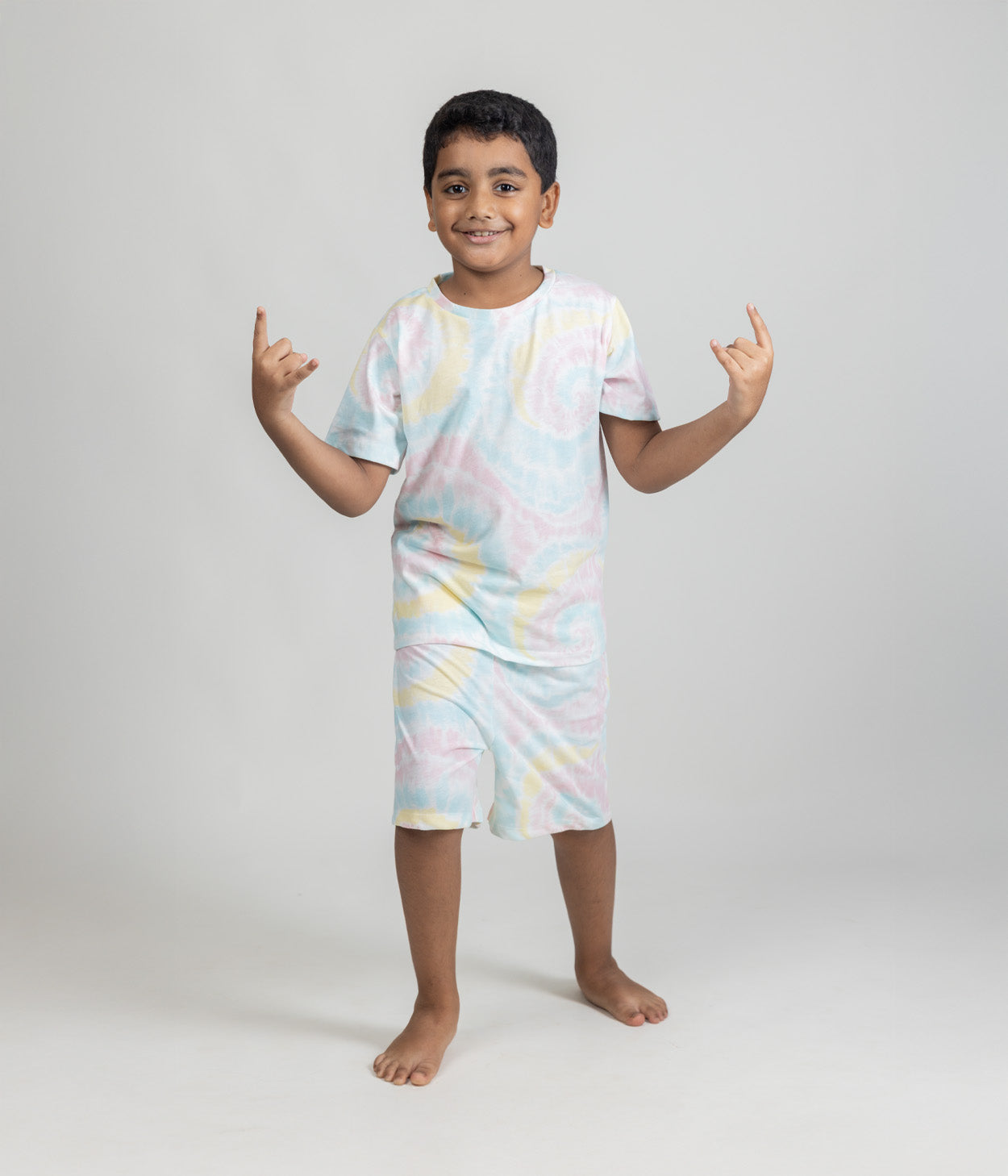 Sunshine Swirl Kids Shorts Set