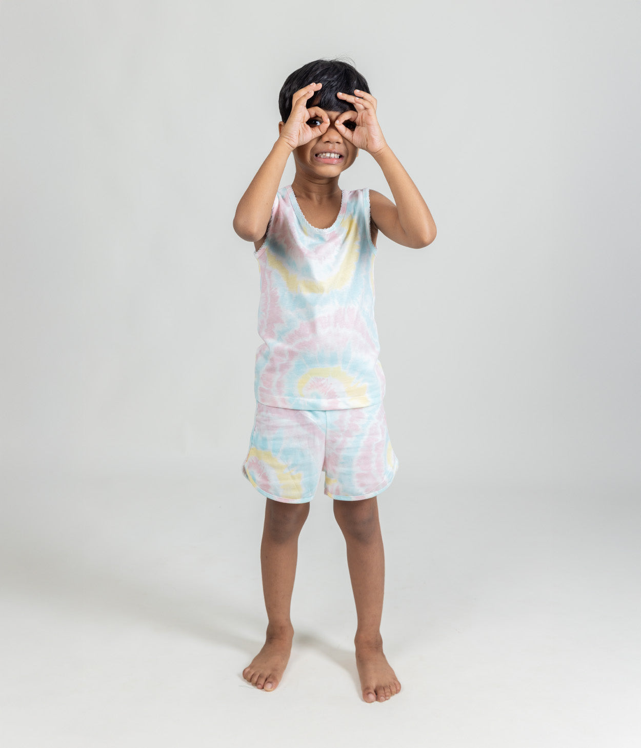 Sunshine Swirl Kids Sleeveless Set